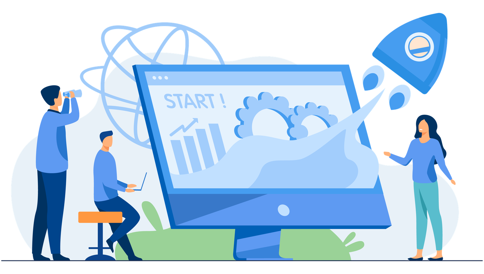 Rukma Groups Business Illustration